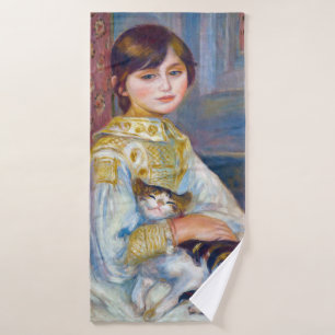 Pierre-Auguste Renoir - Kind mit Katze Badhandtuch Set