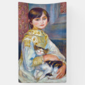 Pierre-Auguste Renoir - Kind mit Katze Banner (Vertikal)