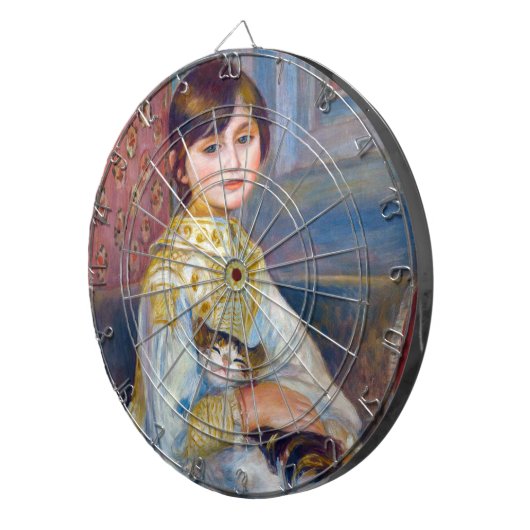 Pierre-Auguste Renoir - Kind mit Katze Dartscheibe (Vorderseite rechts)