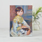 Pierre-Auguste Renoir - Kind mit Katze Einladung (Stehend Vorderseite)