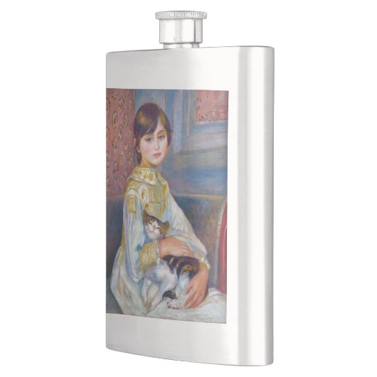 Pierre-Auguste Renoir - Kind mit Katze Flachmann (Links)