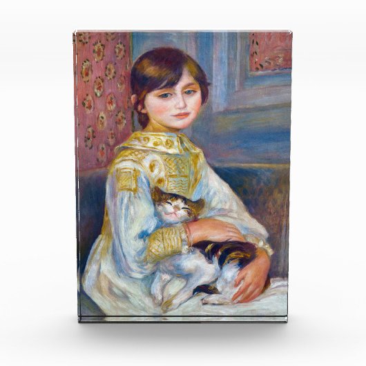Pierre-Auguste Renoir - Kind mit Katze Fotoblock (Vorderseite)