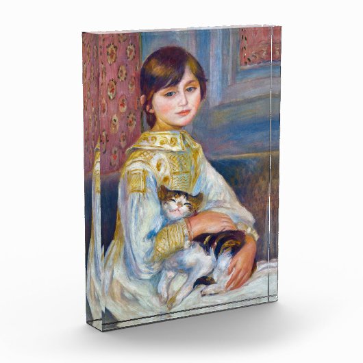 Pierre-Auguste Renoir - Kind mit Katze Fotoblock (Links)