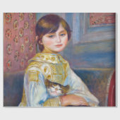 Pierre-Auguste Renoir - Kind mit Katze Geschenkpapier (Flach)