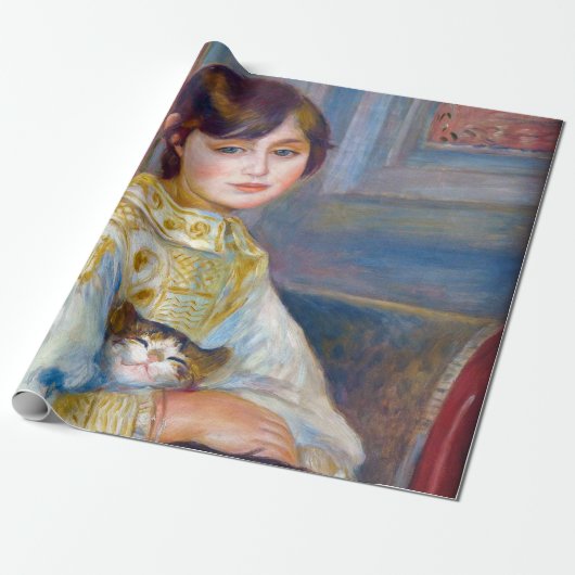 Pierre-Auguste Renoir - Kind mit Katze Geschenkpapier (Ungerollt)