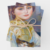Pierre-Auguste Renoir - Kind mit Katze Geschenkpapier Set (Beispiel)