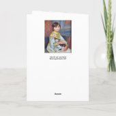 Pierre-Auguste Renoir - Kind mit Katze Karte (Rückseite)