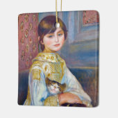 Pierre-Auguste Renoir - Kind mit Katze Keramikornament (Links)