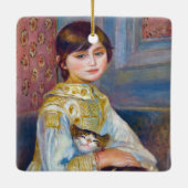 Pierre-Auguste Renoir - Kind mit Katze Keramikornament (Rückseite)