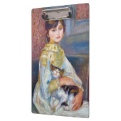 Pierre-Auguste Renoir - Kind mit Katze Klemmbrett (Links)
