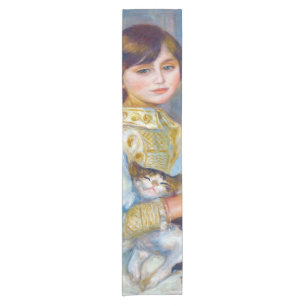 Pierre-Auguste Renoir - Kind mit Katze Kurzer Tischläufer