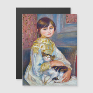 Pierre-Auguste Renoir - Kind mit Katze Magnetkarte