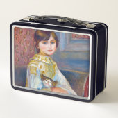 Pierre-Auguste Renoir - Kind mit Katze Metall Brotdose (Rückseite)
