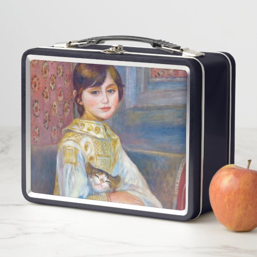 Pierre-Auguste Renoir - Kind mit Katze Metall Brotdose (Beispiel)