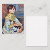 Pierre-Auguste Renoir - Kind mit Katze Mitteilungskarte (Vorne/Hinten)