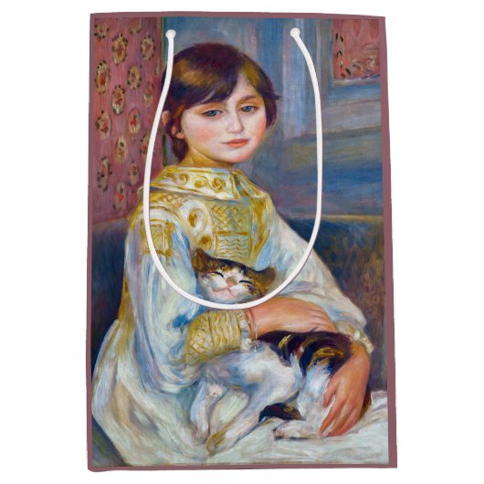 Pierre-Auguste Renoir - Kind mit Katze Mittlere Geschenktüte (Vorderseite)
