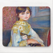 Pierre-Auguste Renoir - Kind mit Katze Mousepad (Vorne)