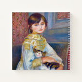 Pierre-Auguste Renoir - Kind mit Katze Notizblock (Rückseite)