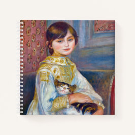 Pierre-Auguste Renoir - Kind mit Katze Notizblock