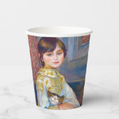 Pierre-Auguste Renoir - Kind mit Katze Pappbecher (Vorderseite)