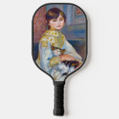 Pierre-Auguste Renoir - Kind mit Katze Pickleball Schläger (Rückseite)