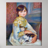 Pierre-Auguste Renoir - Kind mit Katze Poster (Vorne)