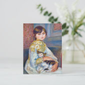 Pierre-Auguste Renoir - Kind mit Katze Postkarte (Stehend Vorderseite)