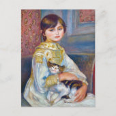 Pierre-Auguste Renoir - Kind mit Katze Postkarte (Vorderseite)