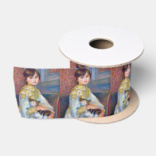 Pierre-Auguste Renoir - Kind mit Katze Satinband