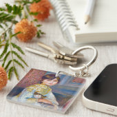 Pierre-Auguste Renoir - Kind mit Katze Schlüsselanhänger (Vorderseite rechts)