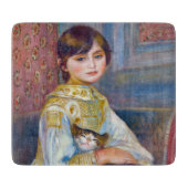 Pierre-Auguste Renoir - Kind mit Katze Schneidebrett (Vorderseite)