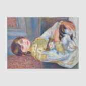 Pierre-Auguste Renoir - Kind mit Katze Seidenpapier (Vorderseite)