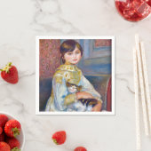 Pierre-Auguste Renoir - Kind mit Katze Serviette (Beispiel)