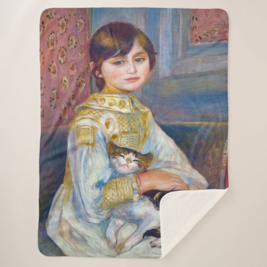 Pierre-Auguste Renoir - Kind mit Katze Sherpadecke (Vorderseite)