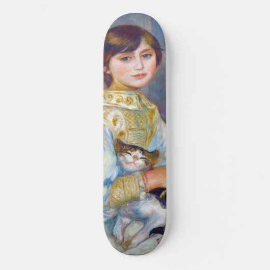 Pierre-Auguste Renoir - Kind mit Katze Skateboard (Vorderseite)