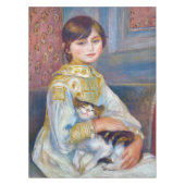 Pierre-Auguste Renoir - Kind mit Katze Tischdecke (Vorderseite)
