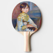 Pierre-Auguste Renoir - Kind mit Katze Tischtennis Schläger (Rückseite)