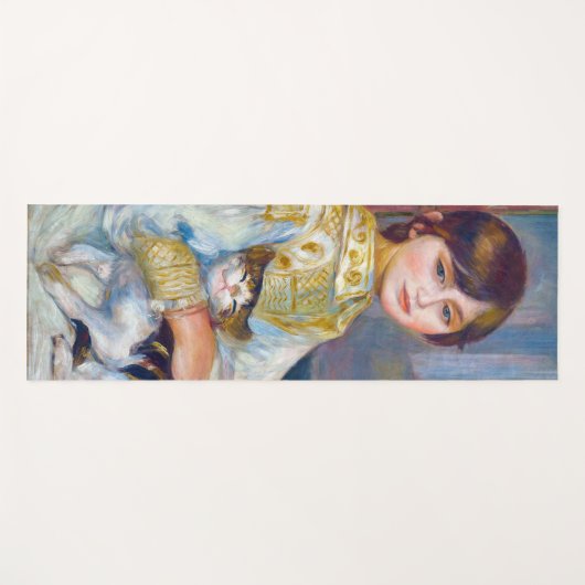 Pierre-Auguste Renoir - Kind mit Katze Yogamatte (Vorderseite (Horizontal))