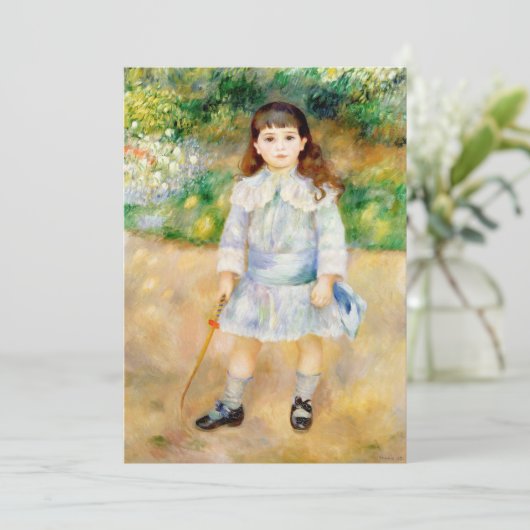 Pierre-Auguste Renoir - Kind mit Peitsche Einladung (Stehend Vorderseite)