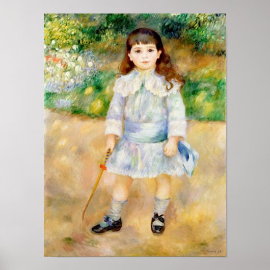 Pierre-Auguste Renoir - Kind mit Peitsche Poster (Vorne)