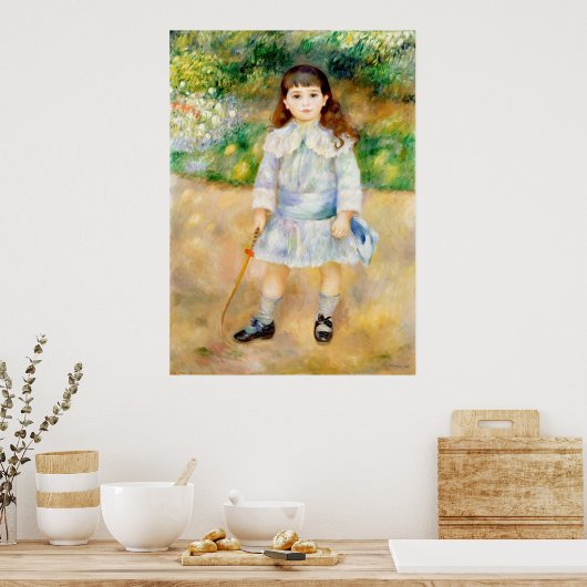 Pierre-Auguste Renoir - Kind mit Peitsche Poster (Küche)