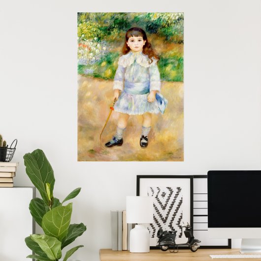 Pierre-Auguste Renoir - Kind mit Peitsche Poster (Heimbüro)