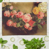 Pierre-Auguste Renoir - Krone der Rose Geschirrtuch (Gefaltet)