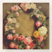 Pierre-Auguste Renoir - Krone der Rose Glasuntersetzer (Vorderseite)