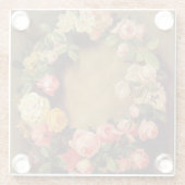 Pierre-Auguste Renoir - Krone der Rose Glasuntersetzer (Rückseite)