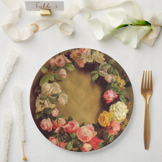 Pierre-Auguste Renoir - Krone der Rose Pappteller (Hochzeit)