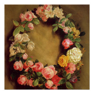 Pierre-Auguste Renoir - Krone der Rose Poster