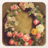 Pierre-Auguste Renoir - Krone der Rose Rechteckiger Pappuntersetzer (Vorderseite)