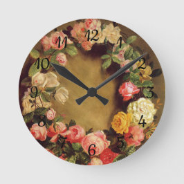 Pierre-Auguste Renoir - Krone der Rose Runde Wanduhr