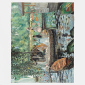 Pierre-Auguste Renoir La Grenouill Fleece Blanket (Vorderseite)